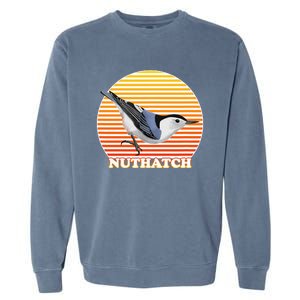 White Breasted Nuthatch Bird Birdlover Birdwatcher Biologist Garment-Dyed Sweatshirt