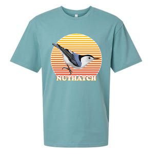 White Breasted Nuthatch Bird Birdlover Birdwatcher Biologist Sueded Cloud Jersey T-Shirt