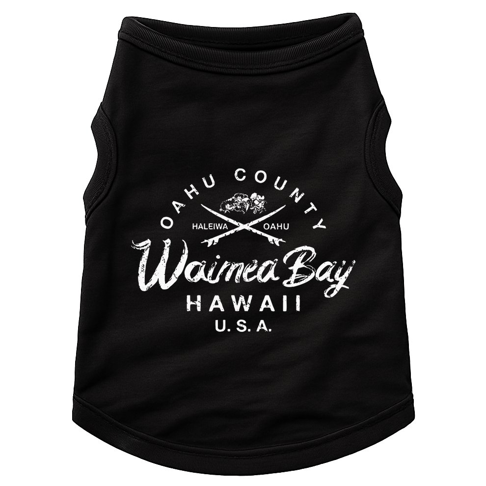 Waimea Bay North Shore Oahu Haleiwa Vintage Doggie Tank