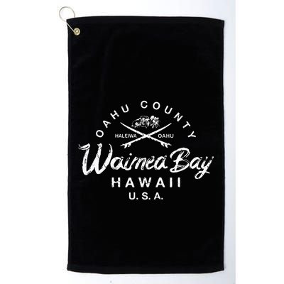 Waimea Bay North Shore Oahu Haleiwa Vintage Golf Towel