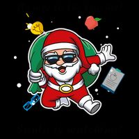 Wo Be Nice To The Teacher. Santa Is Watching! A Fun Christmas Cooling Performance Crew T-Shirt