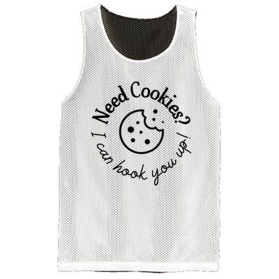 Womens Baking Need Cookies I Can Hook You Up Mesh Reversible Basketball Jersey Tank