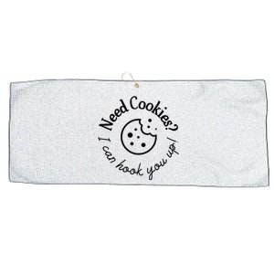 Womens Baking Need Cookies I Can Hook You Up Large Microfiber Waffle Golf Towel