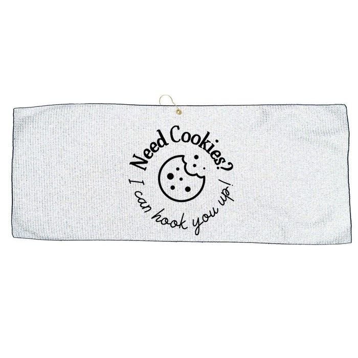 Womens Baking Need Cookies I Can Hook You Up Large Microfiber Waffle Golf Towel