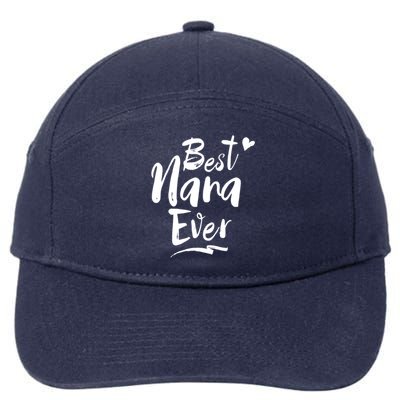 World Best Nana Ever Grandma Gift 7-Panel Snapback Hat