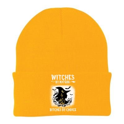 Witches By Nature Bitches By Choice Funny Halloween Gift Knit Cap Winter Beanie