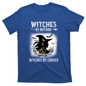 Witches By Nature Bitches By Choice Funny Halloween Gift T-Shirt