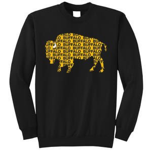 Whereabous Buffalo Ny Yellow Buffalo Hockey Sweatshirt