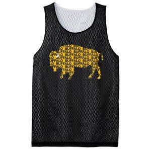 Whereabous Buffalo Ny Yellow Buffalo Hockey Mesh Reversible Basketball Jersey Tank