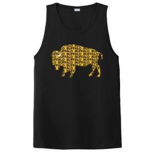 Whereabous Buffalo Ny Yellow Buffalo Hockey PosiCharge Competitor Tank