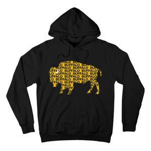 Whereabous Buffalo Ny Yellow Buffalo Hockey Tall Hoodie