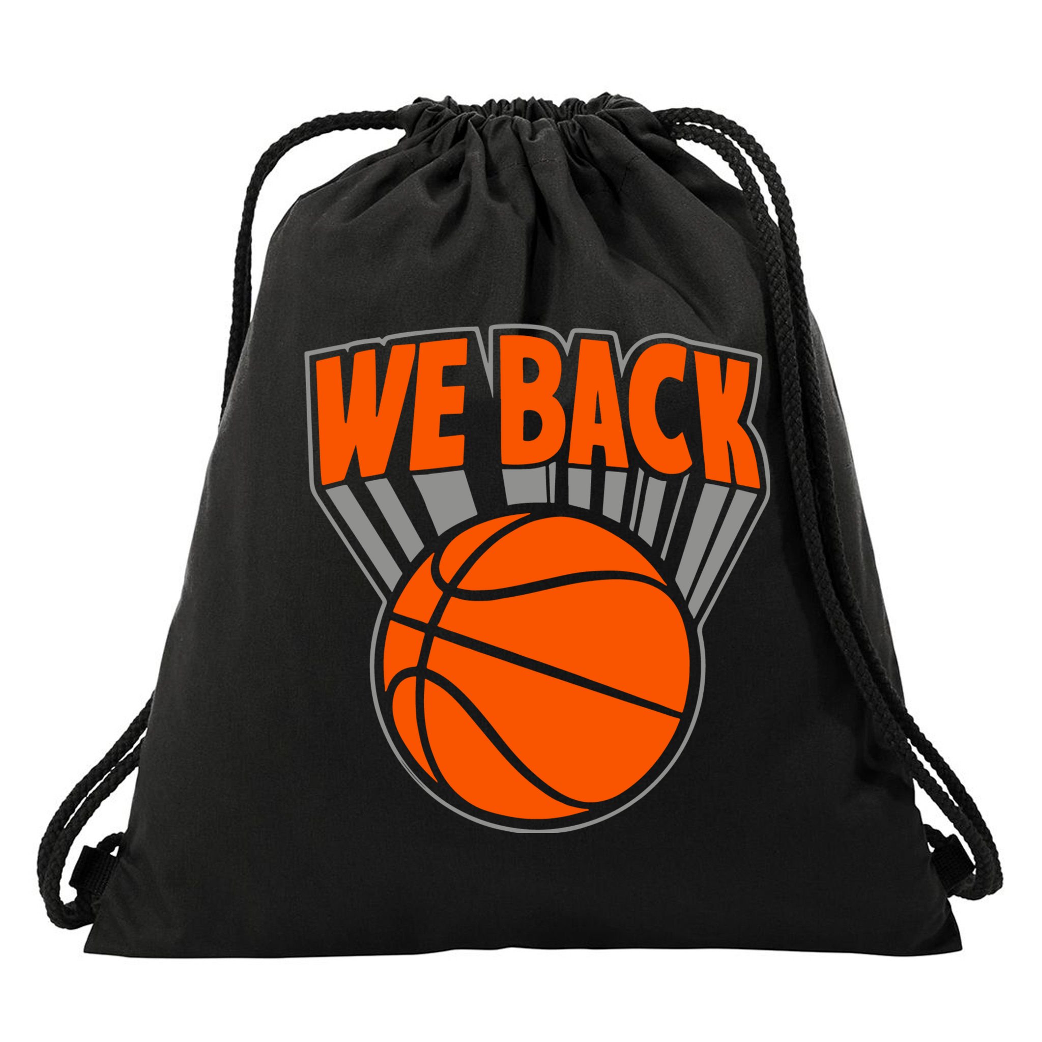 We Back New York Basketball Drawstring Bag