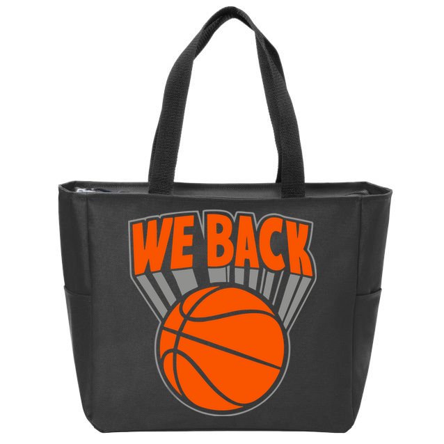 We Back New York Basketball Zip Tote Bag