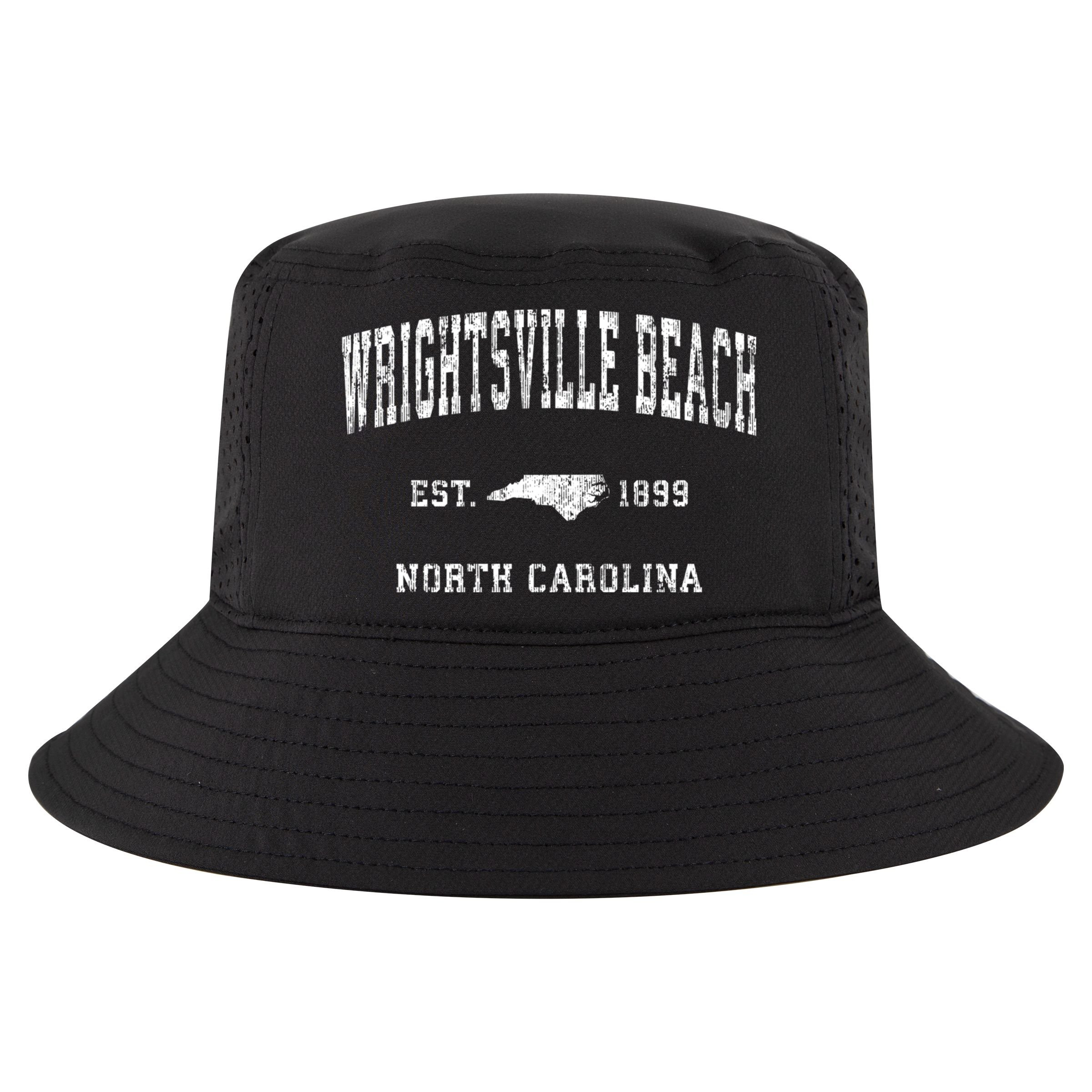 Wrightsville Beach North Carolina Nc Vintage Athletic Sports Cool Comfort Performance Bucket Hat
