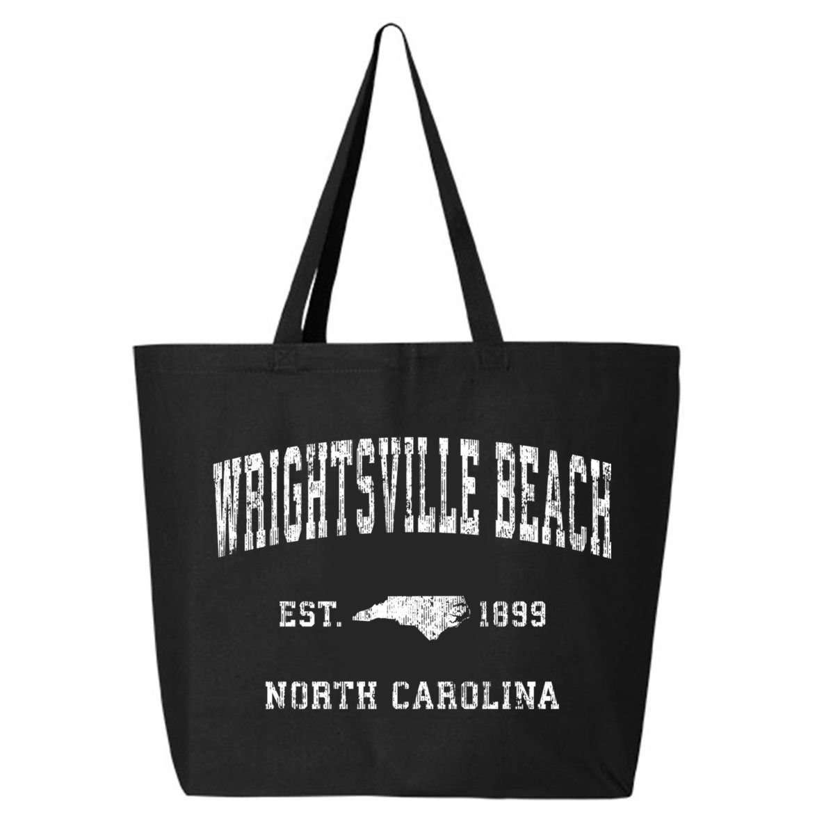 Wrightsville Beach North Carolina Nc Vintage Athletic Sports 25L Jumbo Tote