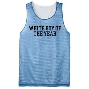 White Boy Of The Year Mesh Reversible Basketball Jersey Tank