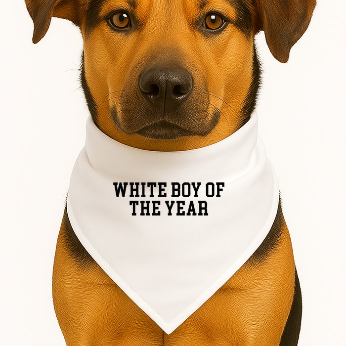 White Boy Of The Year USA-Made Doggie Bandana