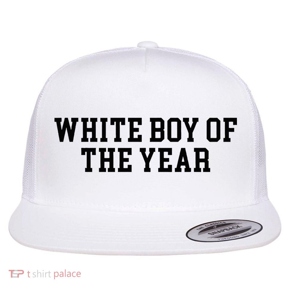 White Boy Of The Year Flat Bill Trucker Hat