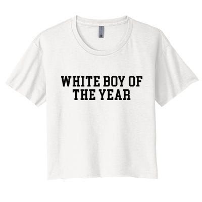 White Boy Of The Year Crop Top