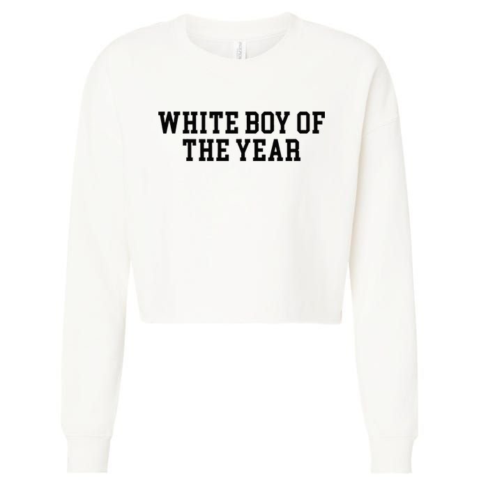 White Boy Of The Year Cropped Pullover Crew