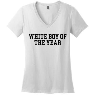White Boy Of The Year Women's V-Neck T-Shirt