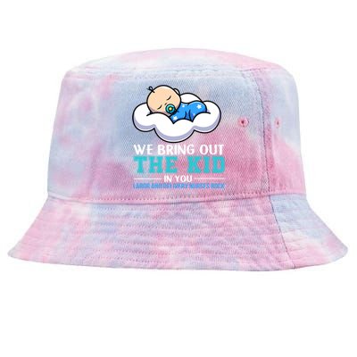 We Bring Out The In You Labor Delivery Nurses Scrub L And D Gift Tie-Dyed Bucket Hat