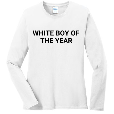 White Boy Of The Year Ladies Long Sleeve Shirt