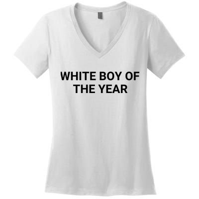 White Boy Of The Year Women's V-Neck T-Shirt