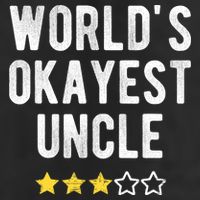 Worlds Best Okayest Uncle Funny Family Matching Costume Adult Drive Performance Visor