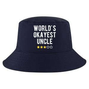 Worlds Best Okayest Uncle Funny Family Matching Costume Cool Comfort Performance Bucket Hat