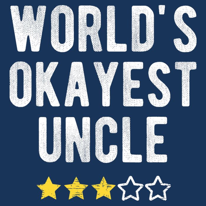 Worlds Best Okayest Uncle Funny Family Matching Costume Button