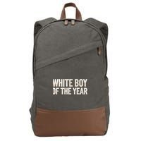 White Boy Of The Year Cotton Canvas Backpack
