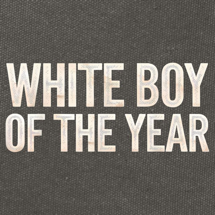 White Boy Of The Year Cotton Canvas Backpack