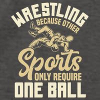 Wrestling Because Other Sports Require One Ball Wrestler  Vector Backpack