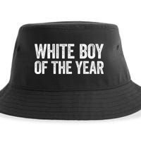 White Boy Of The Year Funny Statement Sustainable Bucket Hat