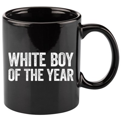 White Boy Of The Year Funny Statement 11oz C Handle Ceramic Mug