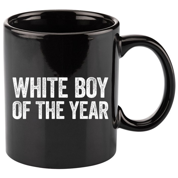 White Boy Of The Year Funny Statement 11oz C Handle Ceramic Mug