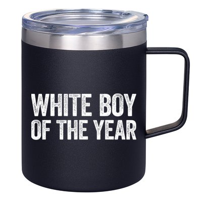 White Boy Of The Year Funny Statement 12oz Stainless Steel Coffee Mug