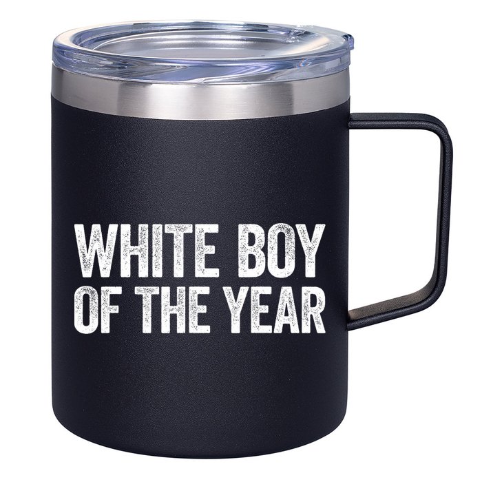 White Boy Of The Year Funny Statement 12oz Stainless Steel Coffee Mug