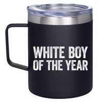 White Boy Of The Year Funny Statement 12oz Stainless Steel Coffee Mug