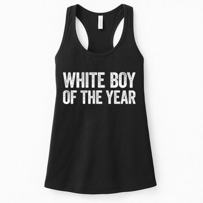White Boy Of The Year Funny Statement Womens Tank Top