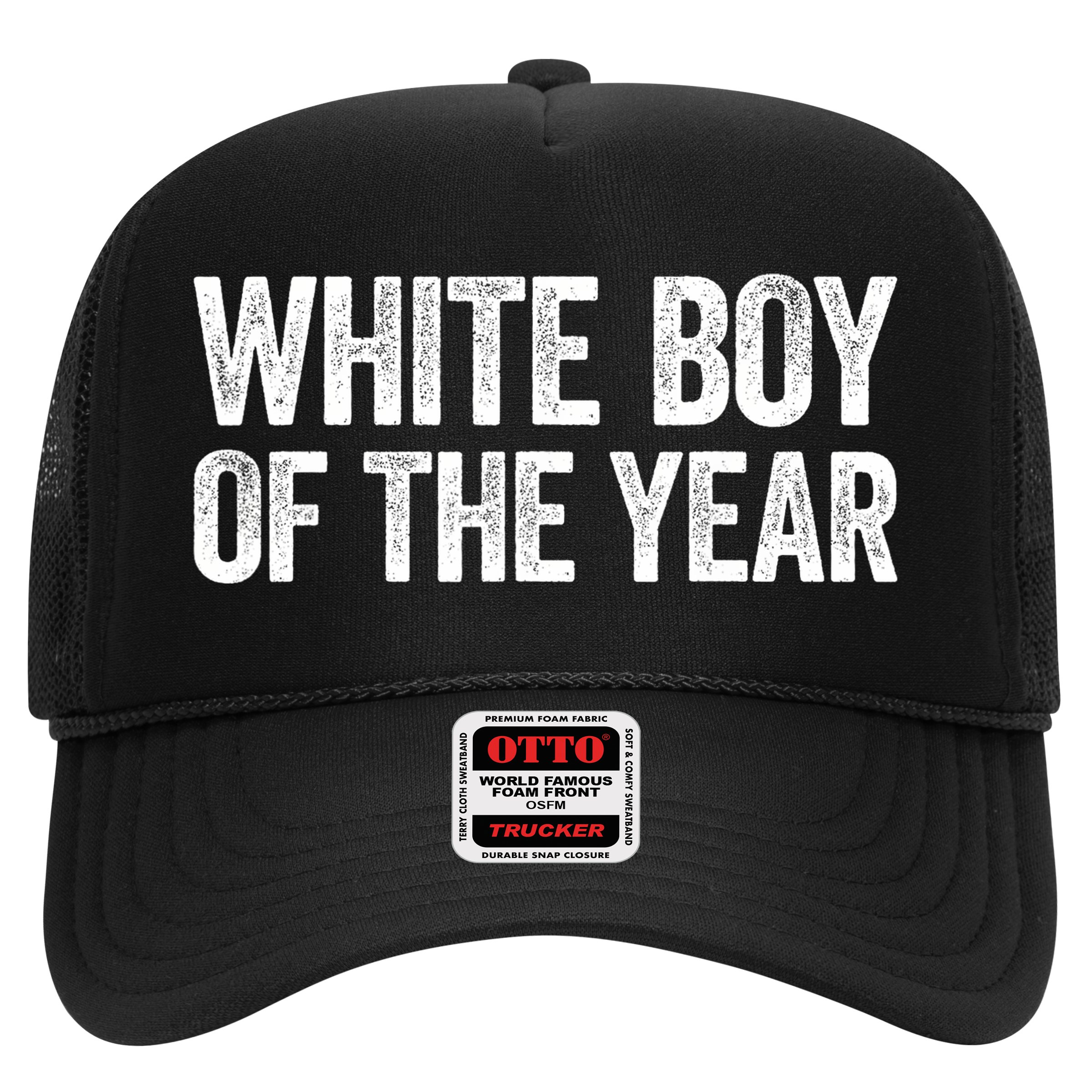 White Boy Of The Year Funny Statement Hat