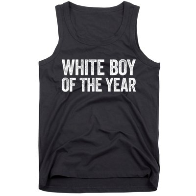 White Boy Of The Year Funny Statement Tank Top