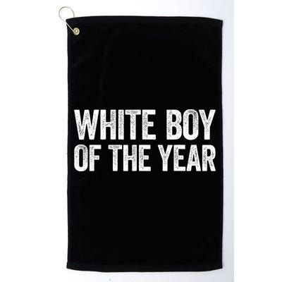 White Boy Of The Year Funny Statement Golf Towel