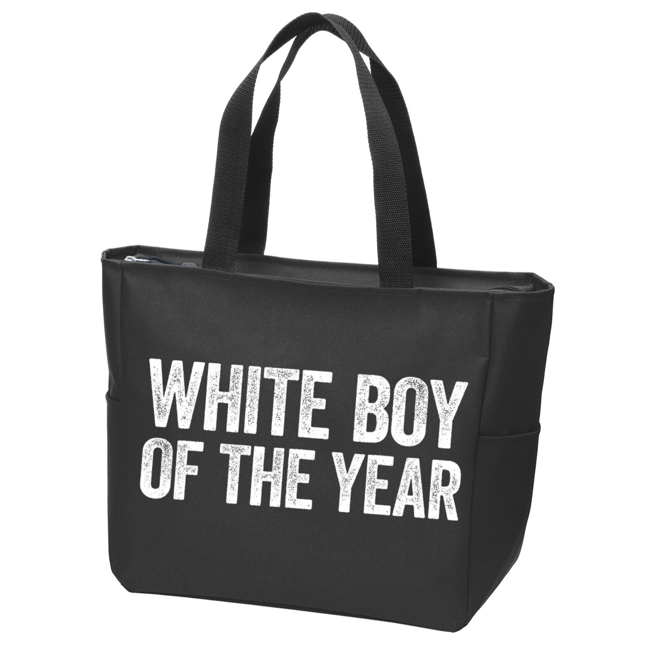 White Boy Of The Year Funny Statement Zip Tote Bag