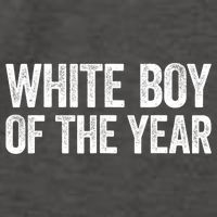 White Boy Of The Year Funny Statement Vector Backpack