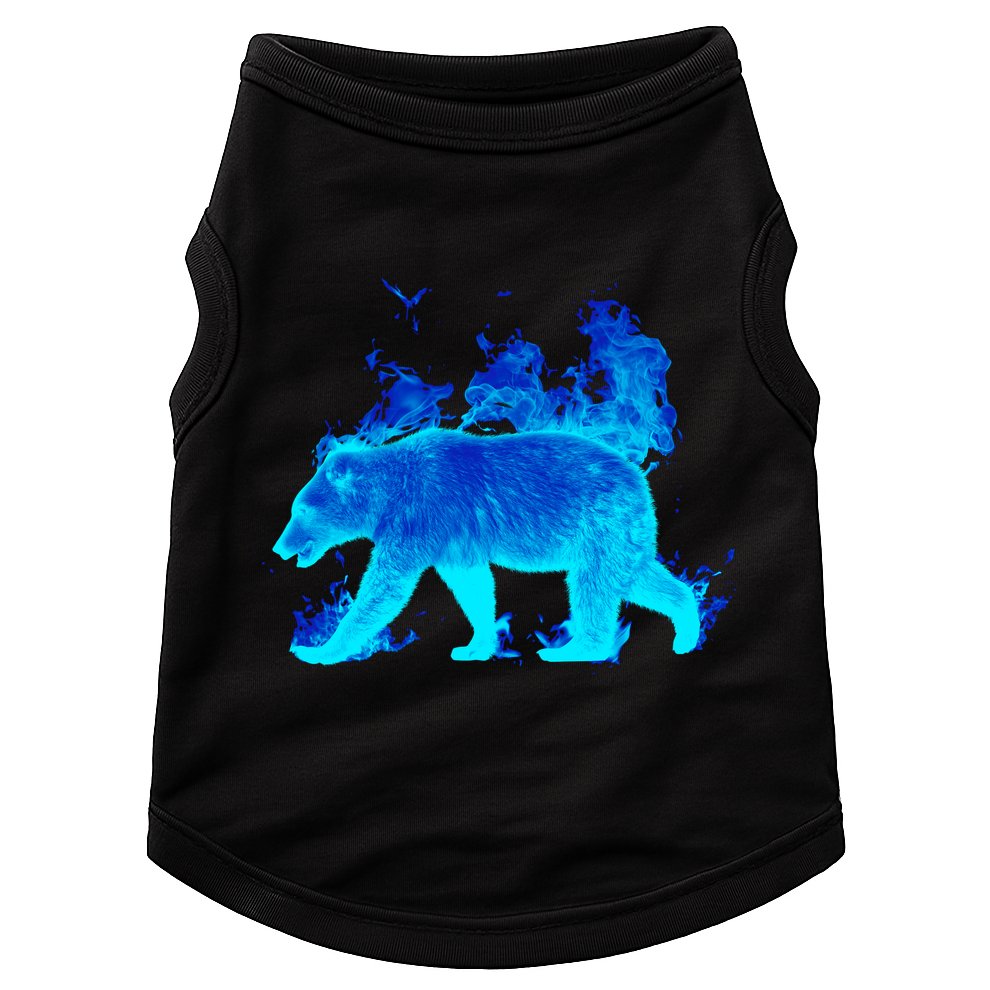 Wild Bear On Fire Doggie Tank