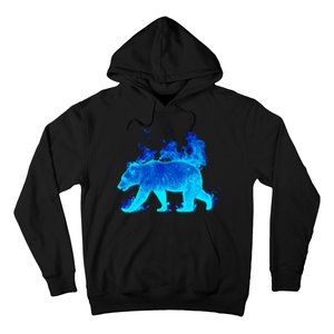 Wild Bear On Fire Hoodie