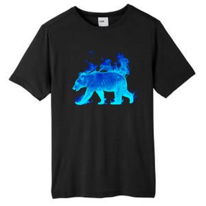 Wild Bear On Fire Tall Fusion ChromaSoft Performance T-Shirt