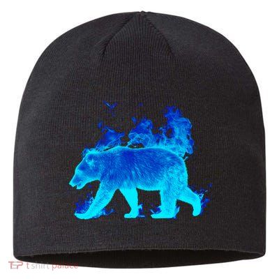 Wild Bear On Fire Sustainable Beanie